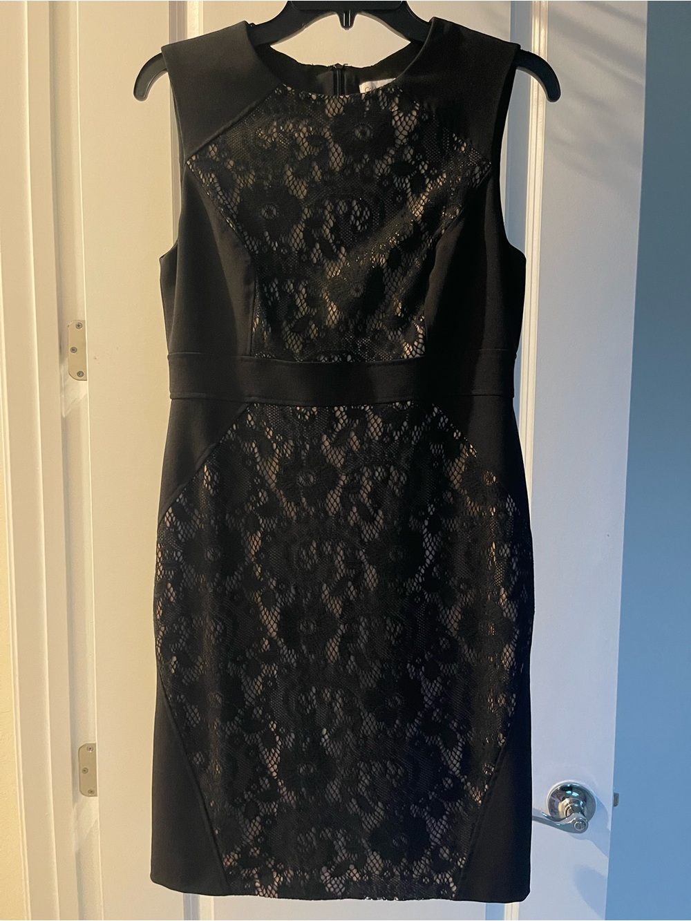 Coldwater Creek Black Lace Sheath Dress